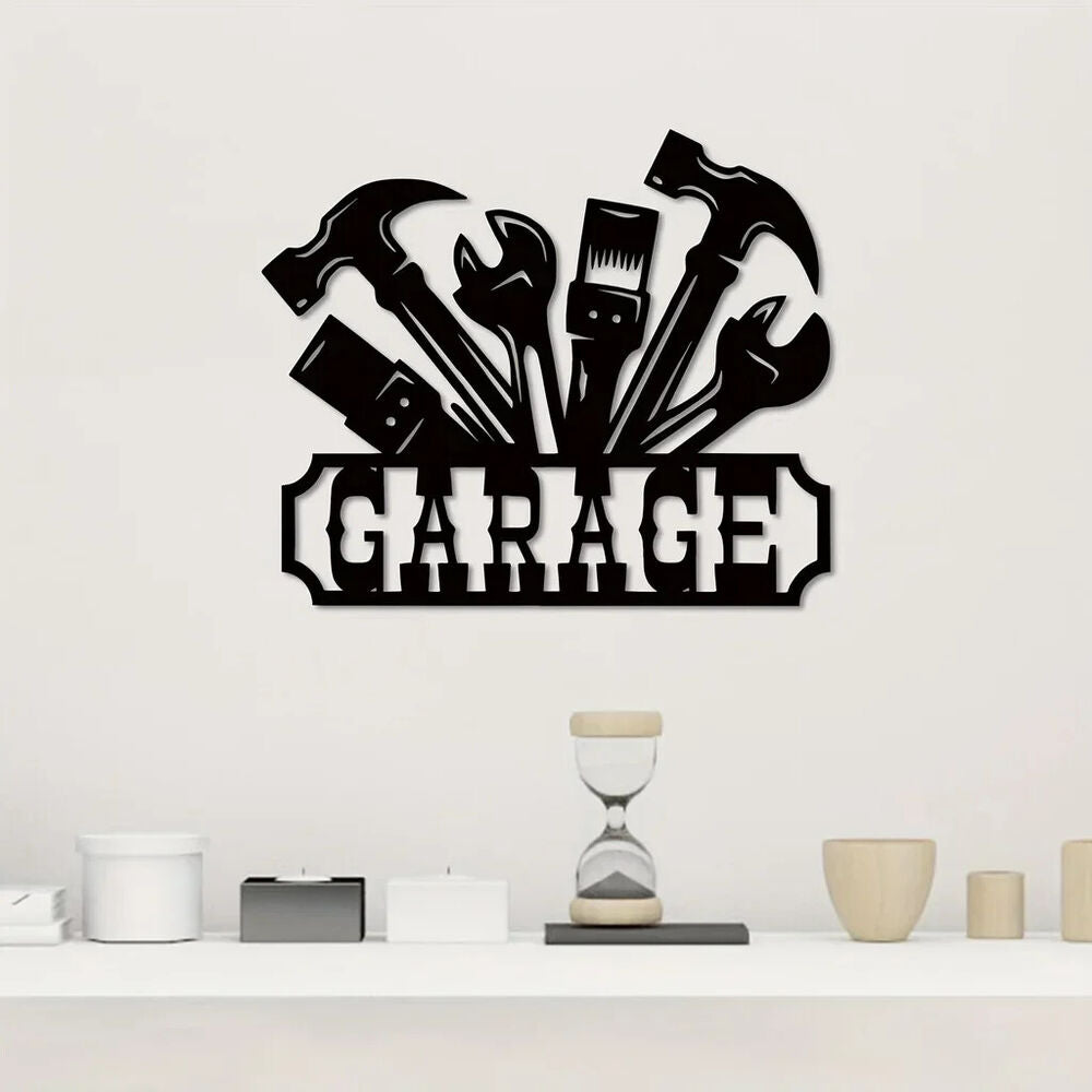 Garage Metal Wall Decor, Unique Garage Sign Wall Decor Plaque Art