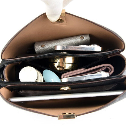 Women's Handbag Purses 3 Layers Ladies Shoulder Messenger Bags Femme