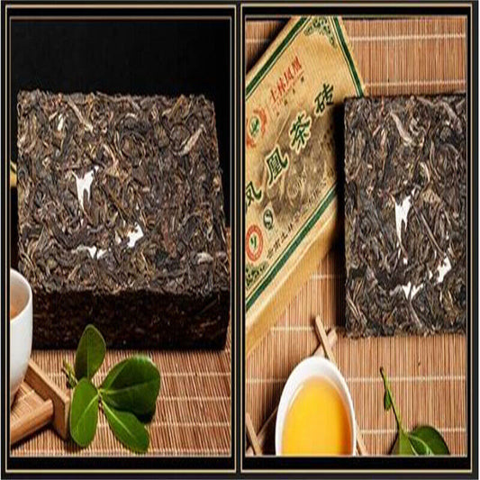 Green Tea Brick Yunnan Organic Pu-Erh Tea Ancient Tree Pu'er Health Care 250g