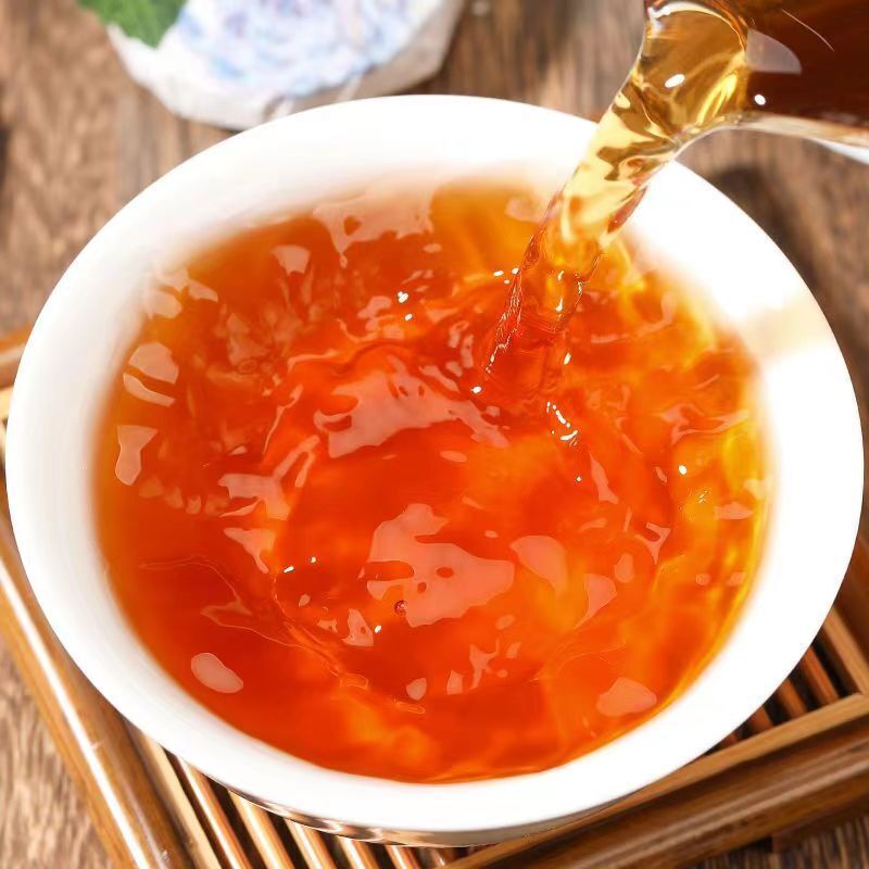 250g Tangerine Peel Puerh Tea Mini Yunnan Ripe Pu-erh Tea Cake Iron Package Gift