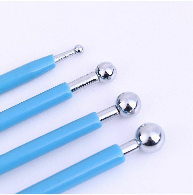 4Pcs/Set Quilling Paper Ball Impression Pen Plastic+Stainless DIY Handmade Tools