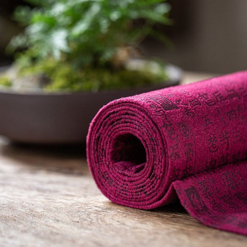 Bamboo Antique Tea Mat with Tea Coasters|Tea Table Cloth|Tea Accessories