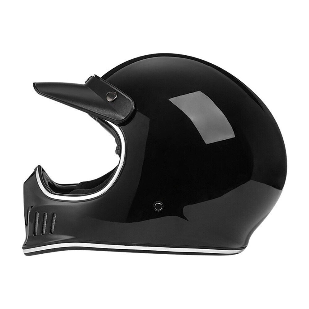 DOT Motorcycle Helmet Retro Helmets Vintage Motocross Dual Sport Off-Road ATV