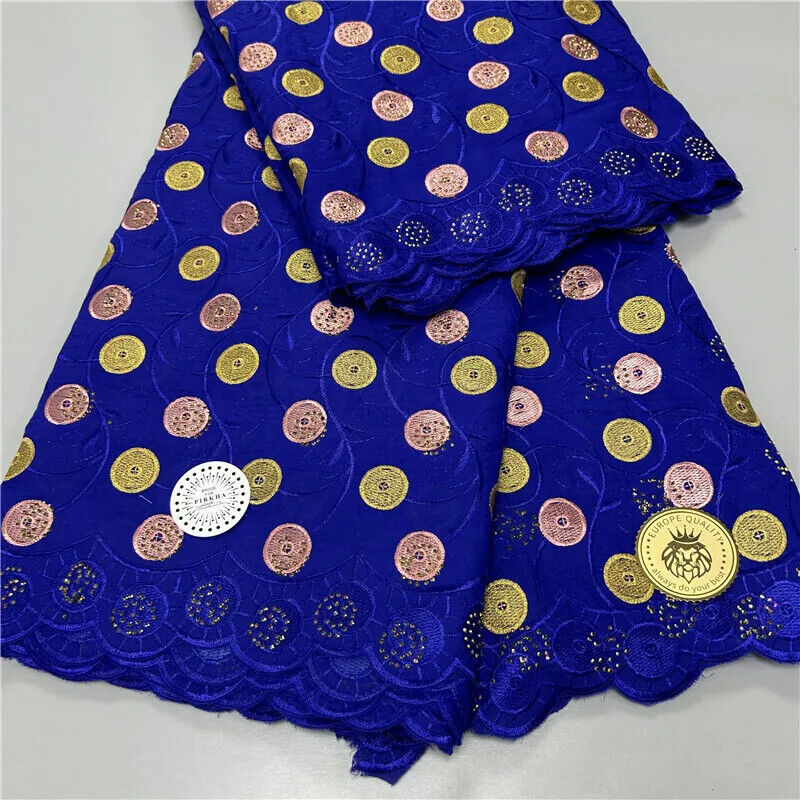 5 yard Swiss lace latest heavy beaded Embroidery 100% lace popular