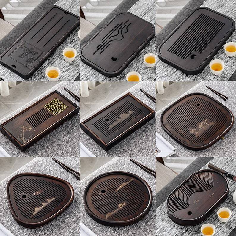 Chinese Wooden Tea Tray with Drainage|Gong Fu tea Tray