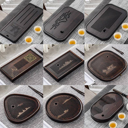 Chinese Wooden Tea Tray with Drainage|Gong Fu tea Tray