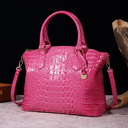 Women Patent Leather Crocodile Handbag Sling Satchel Tote Shoulder Bag Party Bag