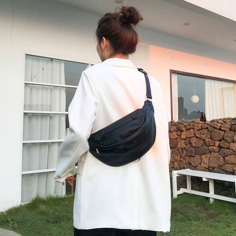 Women Crossbody Bag Soft Artificial Leather Shoulder Bag Messenger Bag Pack