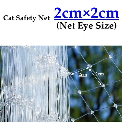 Cat Safety Net Nylon 2x2cm Hole Screen Home Balcony Pets Fall Protection Netting