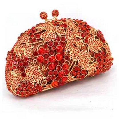 Crystal Clutch Evening Bags Animal Pattern Sparkly Diamond Pochette Purse Women