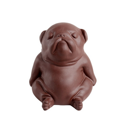 Embersceramic Purple Clay Tea Pet Cute Dog with Gifts Box