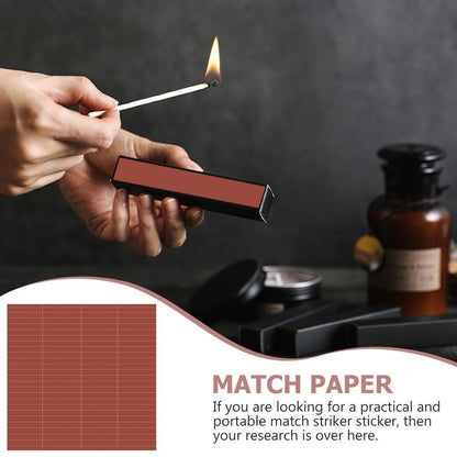 Matchstick Striker 2 Set Adhesive Flame Paper Match Stickers Craft DIY Accessory
