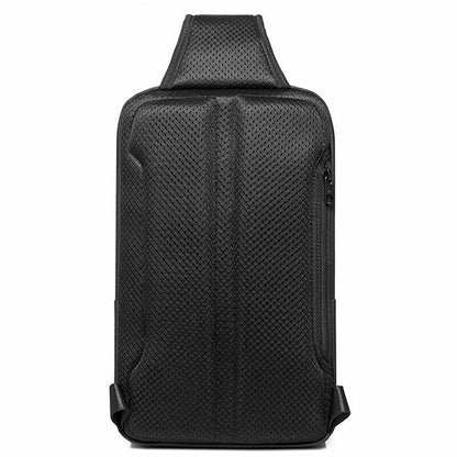 Sling Backpack Oxford cloth Waterproof Black Crossbody Bag Outdoor Sport Bags