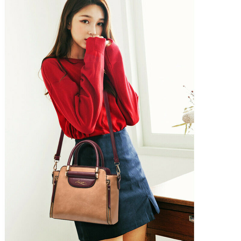 New Women's PU Leather Bag Tote Purse Shoulder Messenger Satchel Handbag