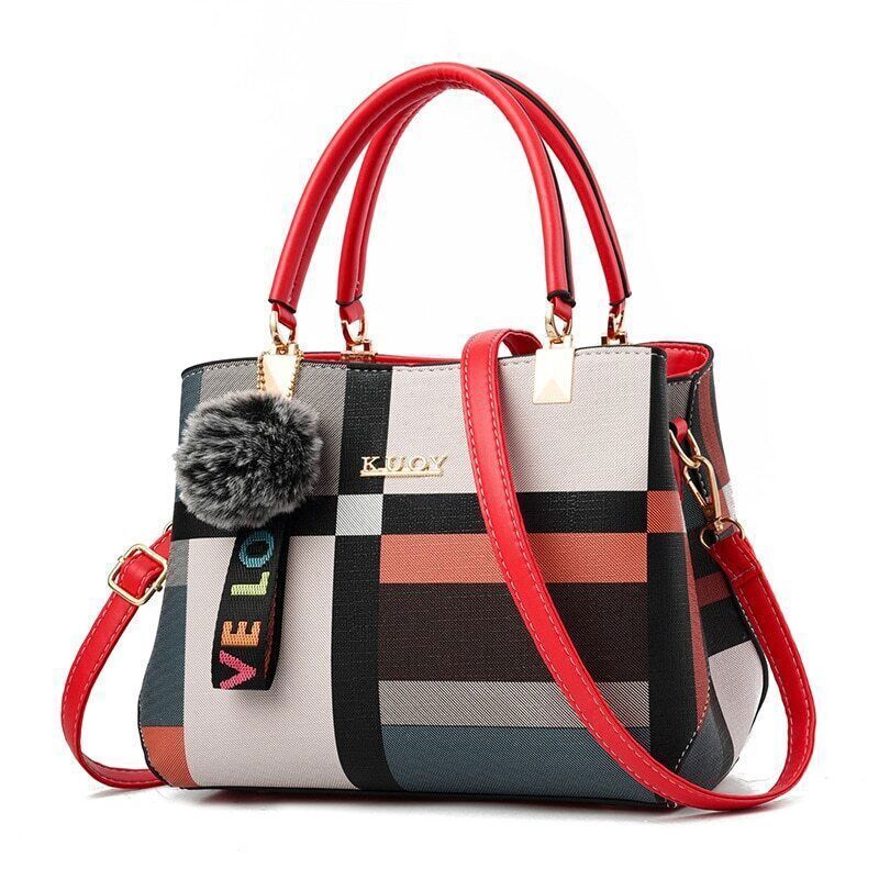 Women's Bag 2022 One-shoulder Messenger Bag Fashion All-match Checked Handbag