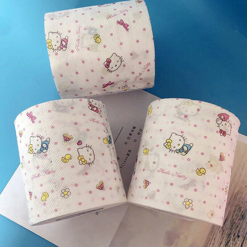 Hello Kitty Printed Toilet Paper Toilet Paper Household Roll Paper 1PCS