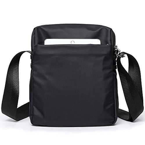 ZZINNA Messenger Bag Shoulder Bags Man Purses and One_Size, 1822 Black