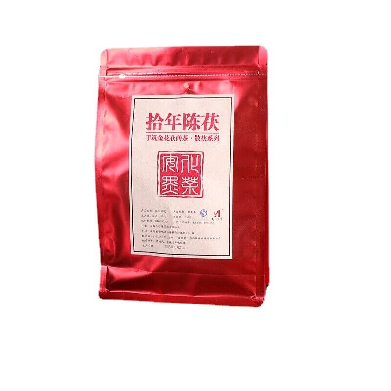 Black Tea Golden Flower Hunan Anhua Black Tea Loose Fu Tian Jian Fu Brick Tea