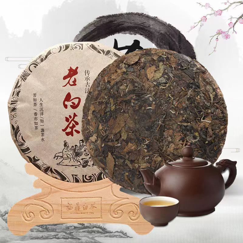 300g Shoumei White Tea Fuding Premium White Tea Cake Chinese Organic White Tea