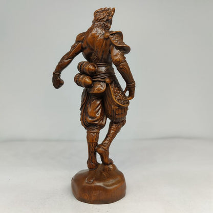Christmas Presents Monkey King Sculpture Statue Wooden Carved Sun Wukong Decor