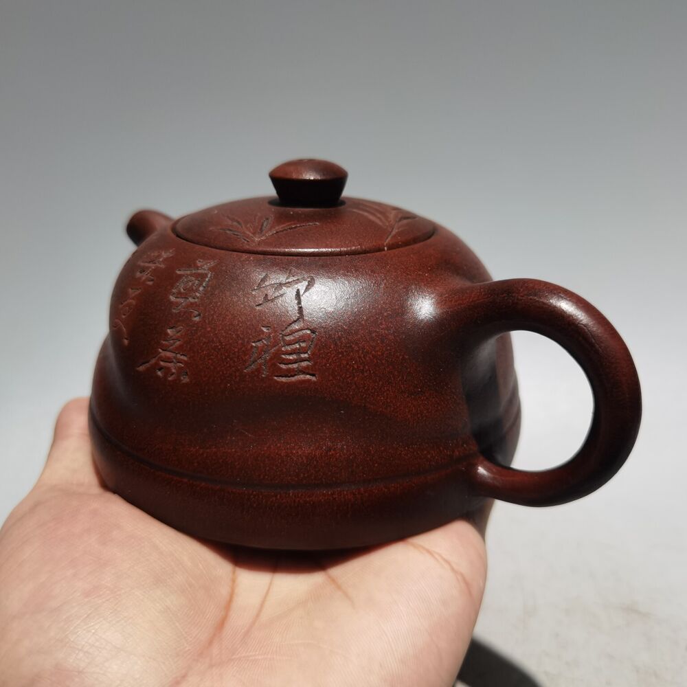 chinese yixing zisha clay teapot Sand-fired pot kettle ceramic teacups bamboo