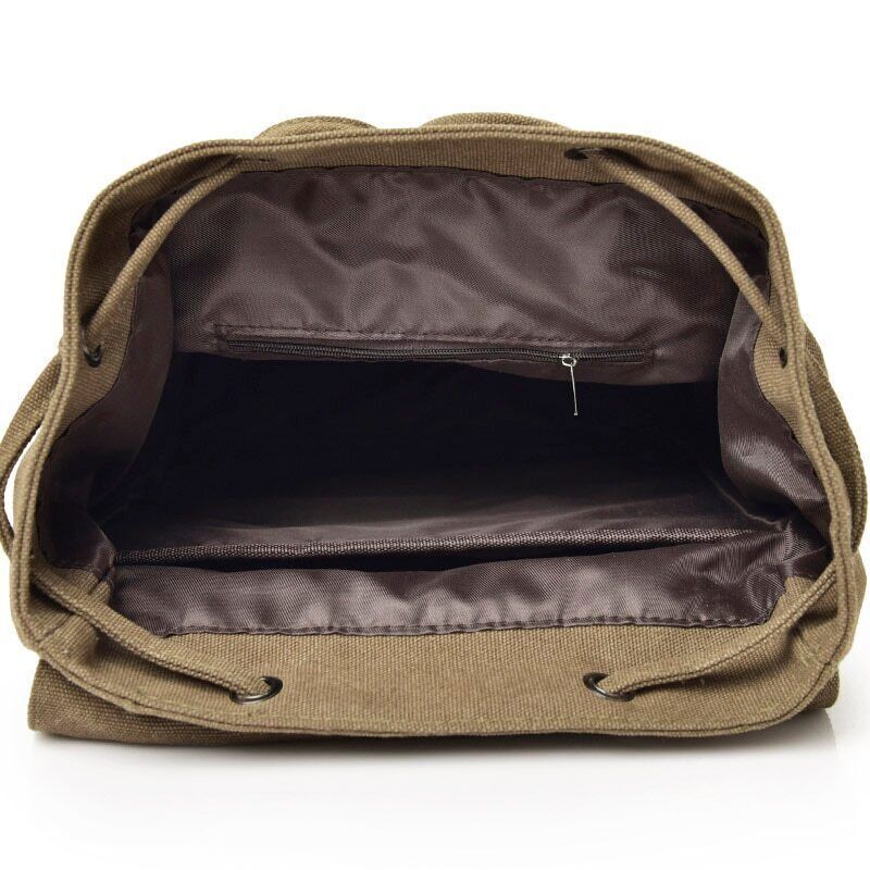 Canvas Men Backpack Shoulder School Rucksack Bag Boys Travel Camping Bags