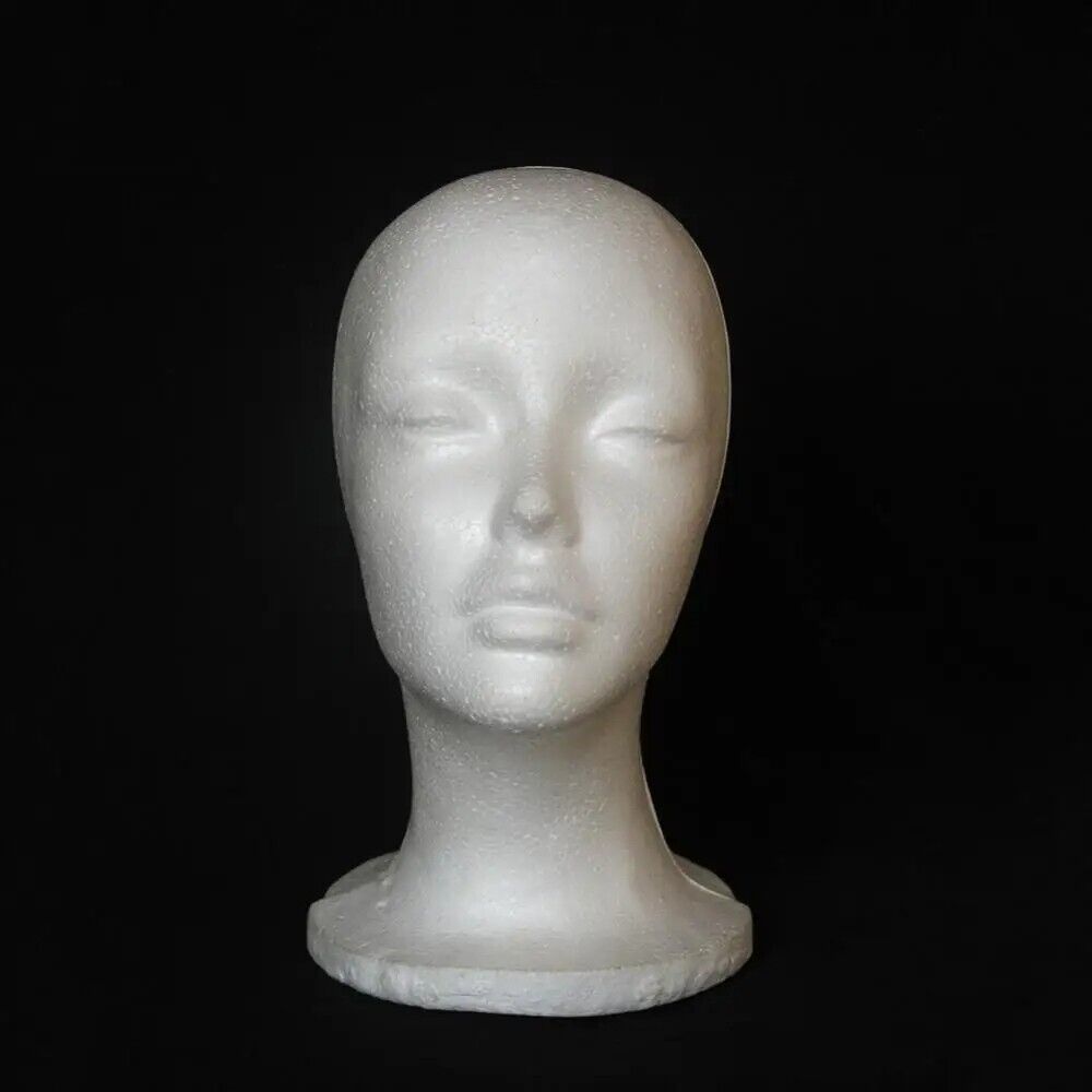Head Model Mannequins Foam Female Hats Wig Display Stand Jewelry Glasses Holders