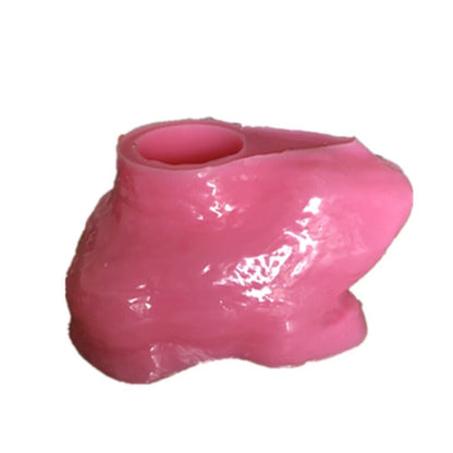 Resin Molds Silicone 3D Frog Vase Planter Concrete Pot DIY Clay Crafts 14x10x7cm