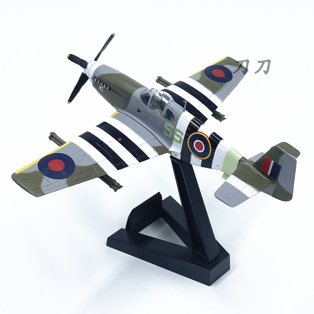 1:72 British Allied P-51b Mustang Attack Aircraft Model Display