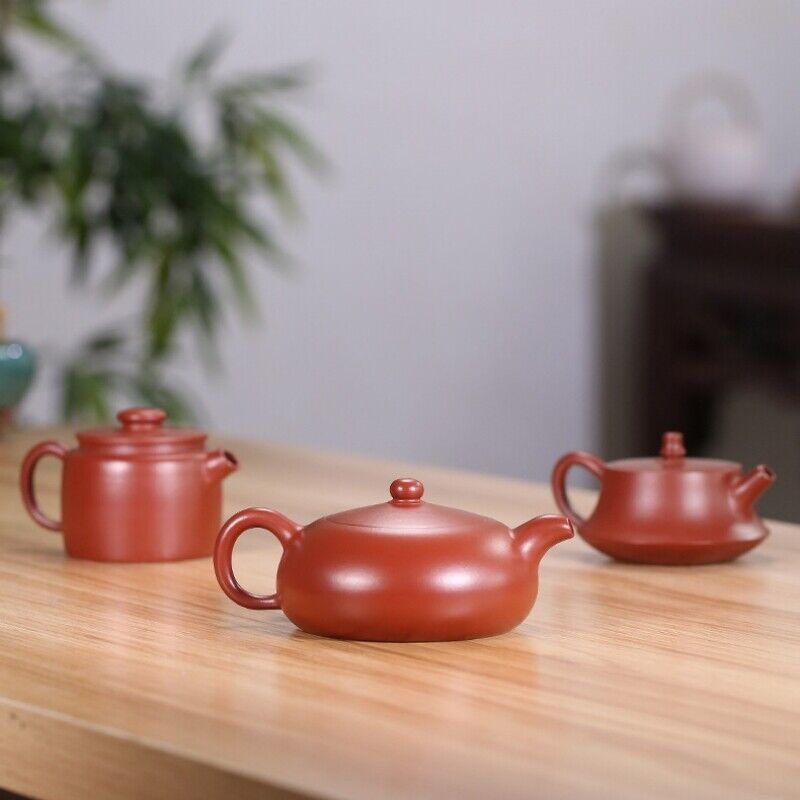 Chinese Kungfu Tea Pot Handmade Dahongpao Clay Real Yixing Zisha Pot Marked Red