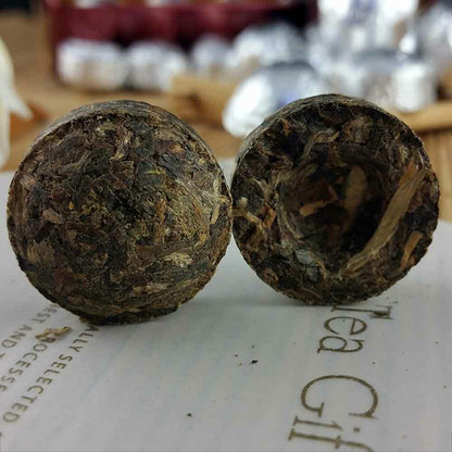 2021/2022 Yr Mini Shen Puerh Silver Tin Foil Packing Tuocha Cha Puer Tea 75g