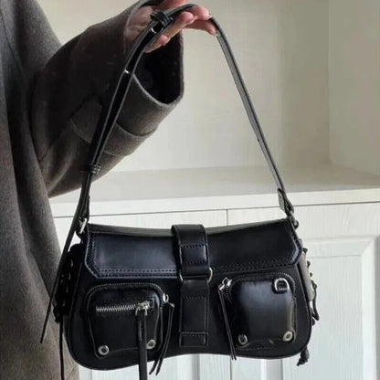 Women Handbags Pu Faux Leather Shoulder Bags Office Ladies Bag Black Totes