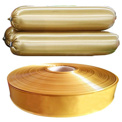 Sausage Casings 5 Meter Food Grade Yellow Plastic Meat Hot Dog Making Shell 50mm