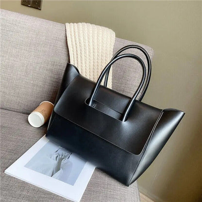 2023 Handbags Woman Tote Bag Simple PU Leather Female Shoulder Bag
