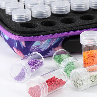 30 Bottles Diamond Painting Accessories Tools Storage Containers Bag Storage Box