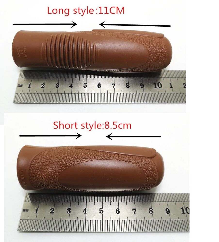 Retro Vintage Bike Grips 11-12cm Rubber Comfortable Non-Slip Bicycle Handlebars
