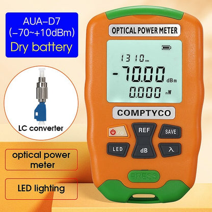 Mini 2 In 1 Optical Power Meter Optical Fiber Tester with LED Lighting -50+26dBm