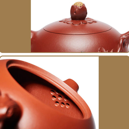 Full Handmade Tea Pot Marked Traditional Craft True Yixing Zisha Dahongpao Clay