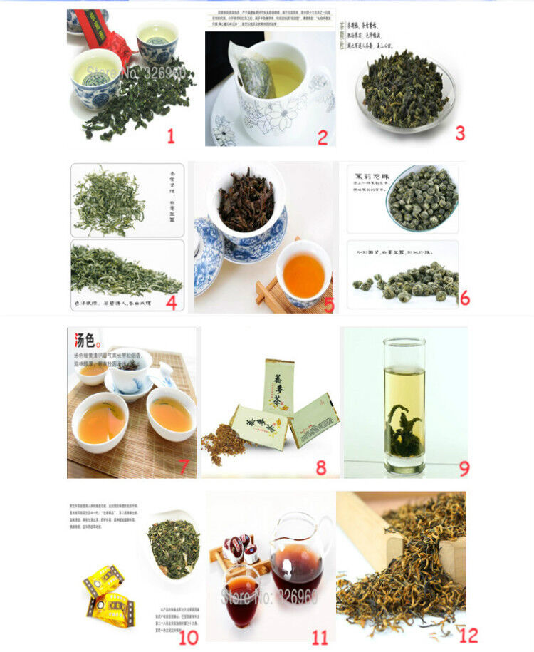 24 Bags Chinese Tieguanyin Oolong Tea Black Tea Green Tea Puer Tea Herbal Tea 乌龙