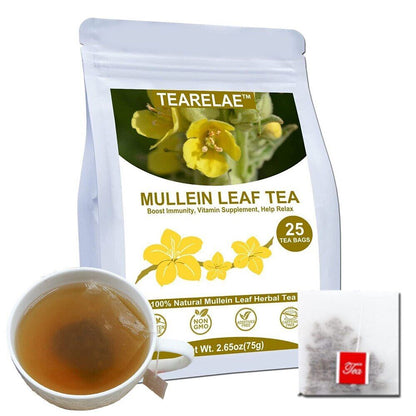 2023 Mullein Tea Bags For Lungs 3g X 25 Bags Natural Premium Tea