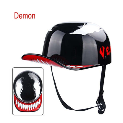 Open Face Helmet Motorcycle Jet Helmet Retro Motorbike Scooter Racing Helmet