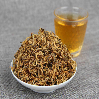 Yunnan Dianhong Black Tea Large Leaves Kung Fu Cha Red Honey Golden Buds Tea 40g