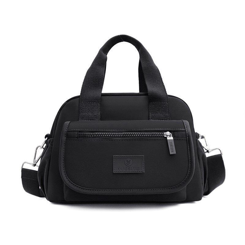 Nylon Shoulder Bag Large Nylon Handbag Waterproof Travel Tote Purses 30*12*21 CM