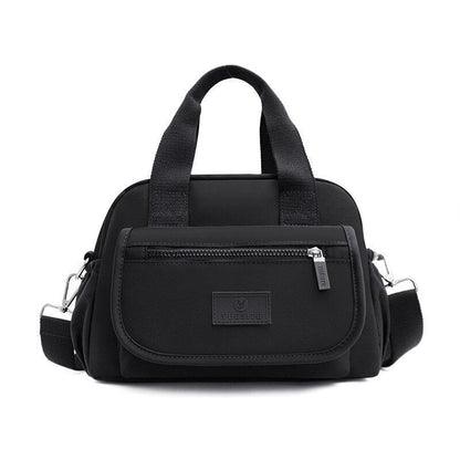 Nylon Shoulder Bag Large Nylon Handbag Waterproof Travel Tote Purses 30*12*21 CM