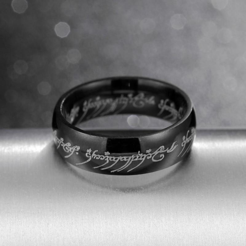 Fashion Lord of the Rings One Ring LOTR Stainless Steel Men's Ring Size 6-13