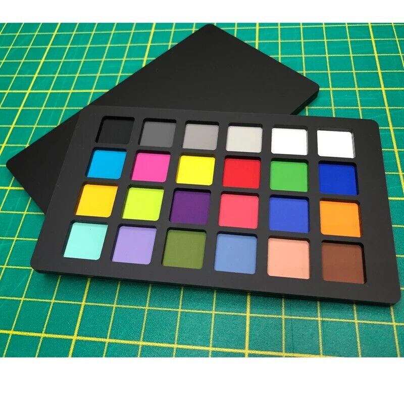 24 Color Checker Correction Classic Image Resolution Test Chart Palette 64x108mm