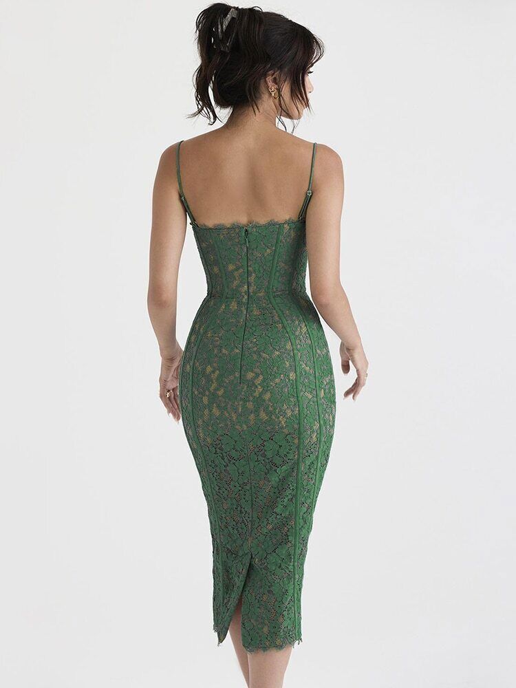 Green Dress Wedding Guest Evening Party Dresses Birthday Dresses Women