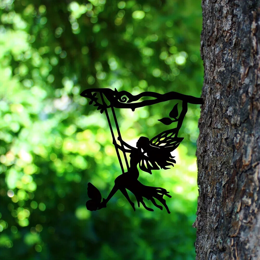1pc, Metal Fairy Silhouette Art Shadow Decoration For Garden Silhouette
