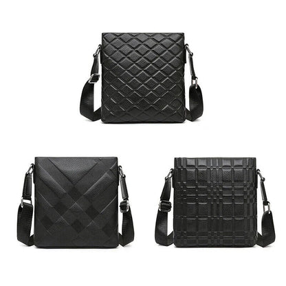 Man Messenger Business Shoulder Bags Cowhide Crossbody Male Men's Handbag
