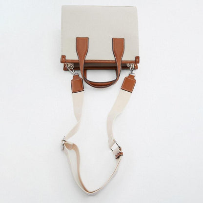Canvas Tote Handbags Wide Strap Women Shoulder Bag Bags Women Crossbody Bag